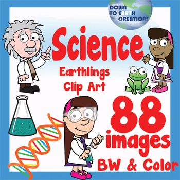 Preview of Science Clip Art - Kids and Scientific Method