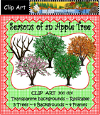 Clip Art   Seasons of an Apple Tree