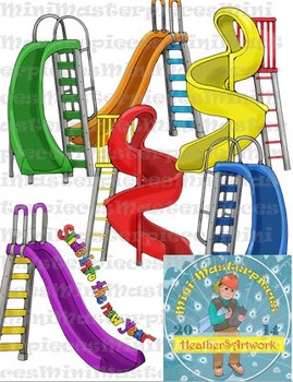 Preview of Clip Art: Slide and Step into Back to School by HeatherSArtwork