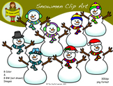 Clip Art: Snowmen & Snowwomen