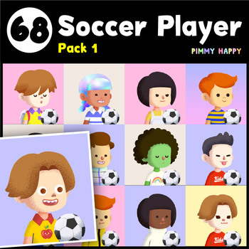 Preview of Clip Art : Soccer Kid Emoticon/Avatar/Profile pic ⭐ 2023