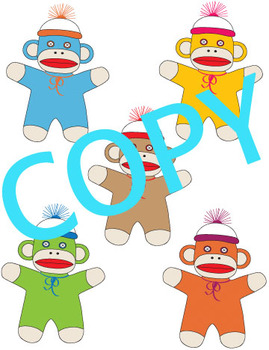 Clip Art Sock Monkey by Art is My Jam | TPT