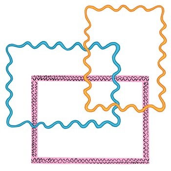 Clip Art: Squiggle Border Set For Personal and Commercial Use by Jax