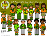 Clip Art: St. Patrick's Day Kids - Huge Set!