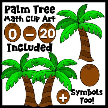 Clip Art~ Summer Palm Tree Math by Cara's Creative ...