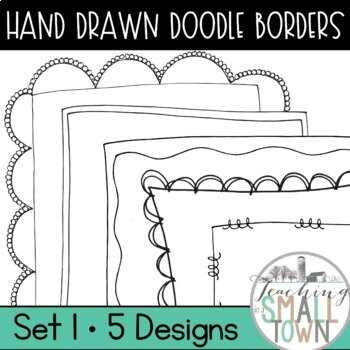 Preview of Doodle Border Frames // Personal and Commercial Use // Set #1