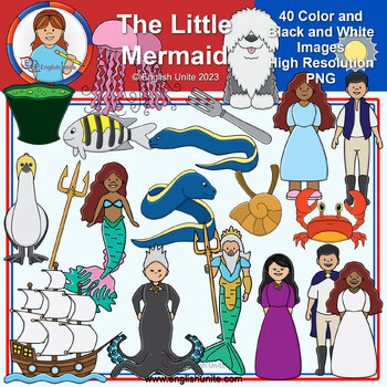 Preview of Clip Art - The Little Mermaid Fairy Tale (New Version)