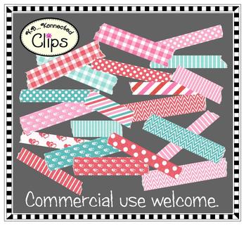 Clip Art - Valentine Washi Tape by KB Konnected