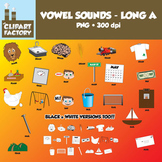 Clip Art: Vowel Sounds Long A-Images for words with long a sound