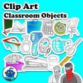 Clip Art for Classroom Objects - COVID-19 Corona Class Vocabulary