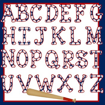 Baseball Clip Art Alphabet