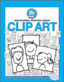 Clip Art to Color: Grownups, Kids, Grandparents, Babies!