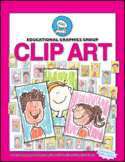 Clip Art BUNDLE Grownups, Kids, and Babies in Color or Bla