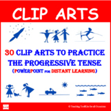 Clip Arts to Practice the Progressive Tense