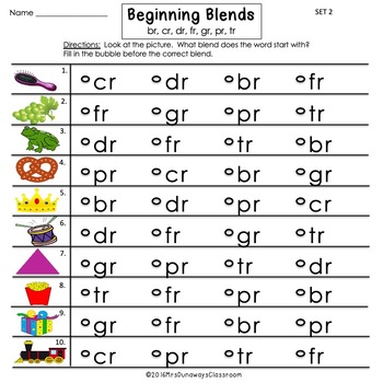 Clip Cards: Beginning Blends & Digraphs (BUNDLE) by Mrs Dunaways Classroom