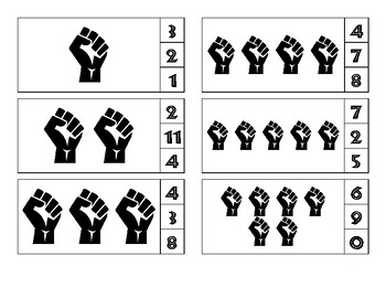 Preview of Clip Cards - Counting | Black History Month