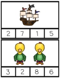 Clip Cards Pirate Counting
