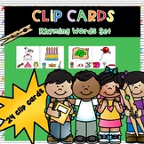 Clip Cards: Rhyming Set