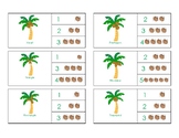 Clip Cards - Shape Syllable Counting | Summer Coconut Palm