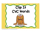 Clip It CVC Words Phonics Literacy Center