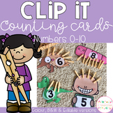 Clip It Counting Cards - Numbers 0-10