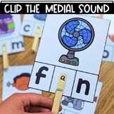 Clip It! Medial Sounds for Kindergarten and 1st Grade
