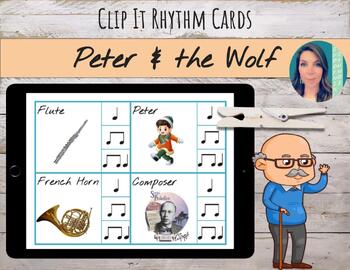 Preview of Clip It Rhythm Cards | "Peter & the Wolf" by Sergei Prokofiev