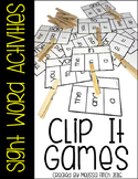 Clip It Sight Word Activities- For Special Education