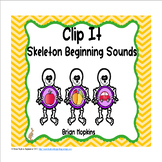 Clip It Skeleton Beginning Sounds