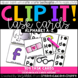 Clip It! Task Cards (Alphabet A-Z)