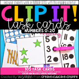 Clip It! Task Cards (Numbers 0-20)