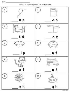 Clip It Task Cards using Initial Medial and Final Sounds Bundled