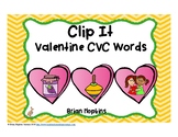 Clip It Valentine's Day CVC Words