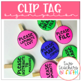 Clip Tags to Organize Volunteer Prep Work {editable}