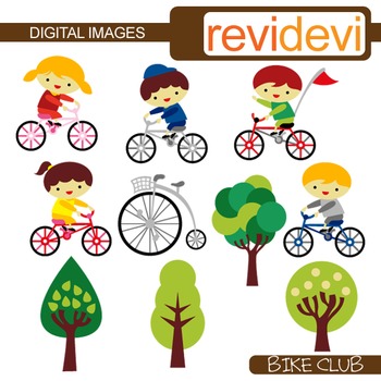 kids bicycle clip art