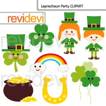 Preview of Clip art St. Patrick's Day - Leprechaun Party