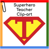 Clipart︱Teacher Superhero Logo