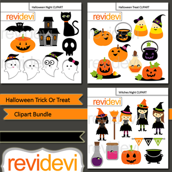 halloween action picture clipart