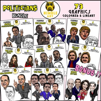 Preview of Politician Clipart Bundle