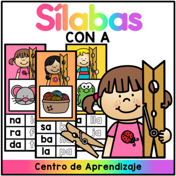 Clip las Sílabas - Palabras con A by The Bilingual Rainbow | TpT