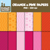 ClipArt: FREE Orange and Pink Fun decorative backgrounds -