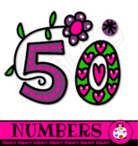 ClipArt Hand Drawn Doodle Numbers