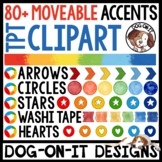 Accents Clipart for TpT Store and Boom Cards | Borders | A