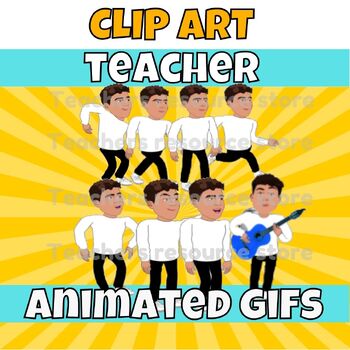 animated clip art school