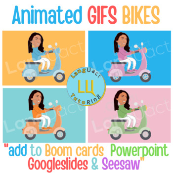 Preview of GIFS - Scooters - Digital Animated Clipart