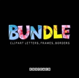 Clipart BUNDLE (Alphabet, Frames, & Borders)