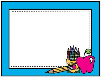 back to school clipart borders