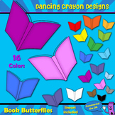 Butterfly Book Clip Art for Teachers