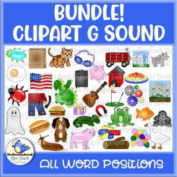 Preview of Clipart Bundle! G Sound All Word Positions