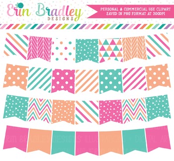 Clipart Bunting by Erin Bradley Designs | Teachers Pay Teachers